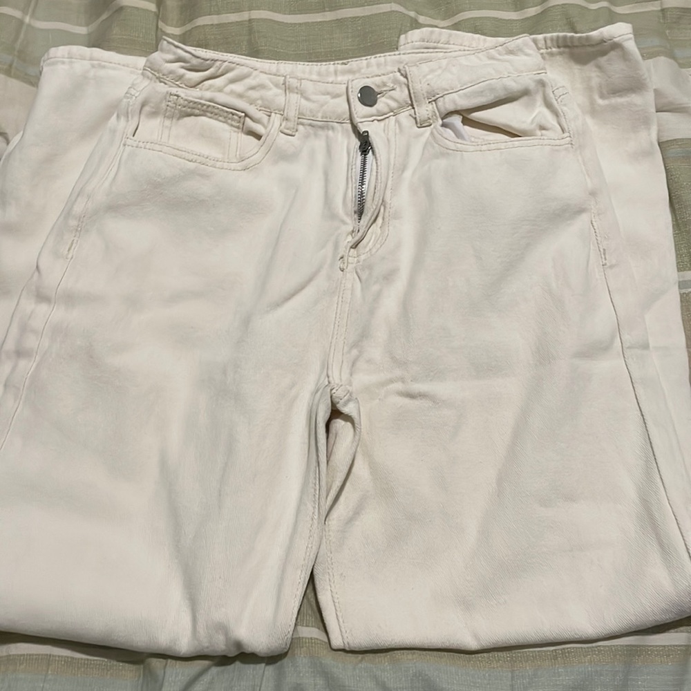 beige straight jean